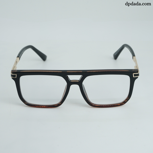 DP Dada TR7938 Matte Black Square Eyeglasses