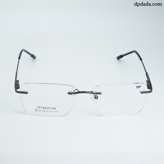 DP DADA.COM Rimless Spectacle Silver RT9420108