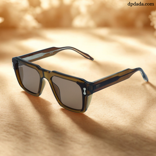 DP Retro Square Brown . DPX15