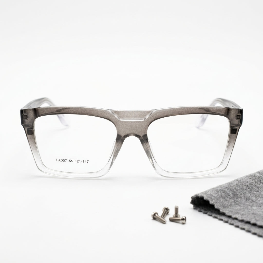 WideX Dual-Tone 3-in-1 Clip-On Eyewear with Blue Light Protection,