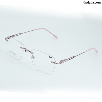 DP DADA.COM Rimless Pink Square Shape RT 9420105