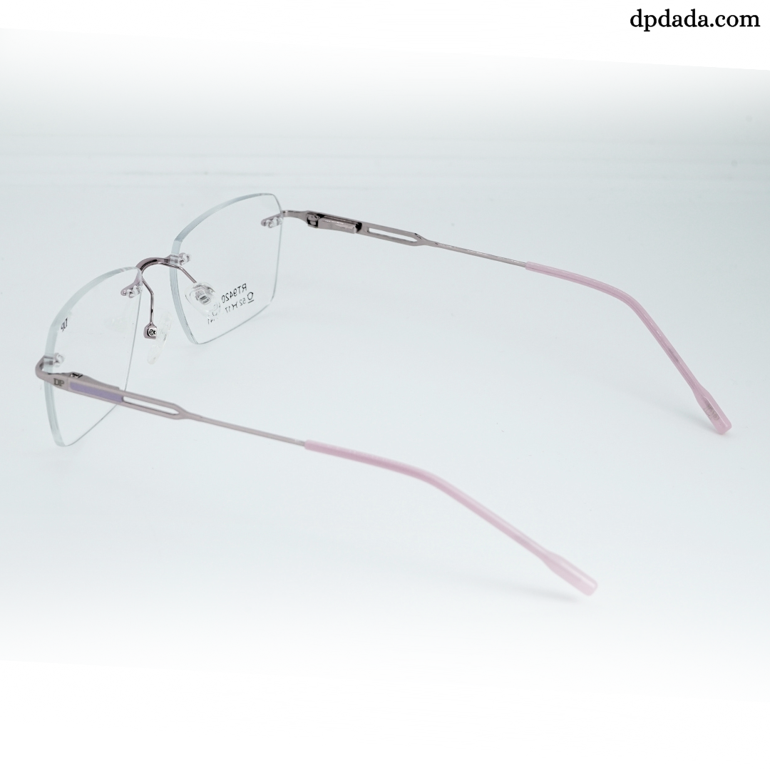 DP DADA.COM Rimless Pink Square Shape RT 9420105