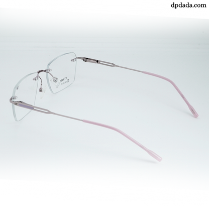 DP DADA.COM Rimless Pink Square Shape RT 9420105