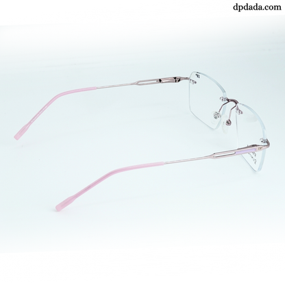 DP DADA.COM Rimless Pink Square Shape RT 9420105