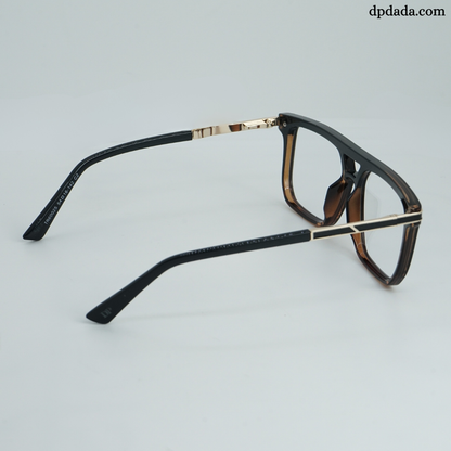DP Dada TR7938 Matte Black Square Eyeglasses