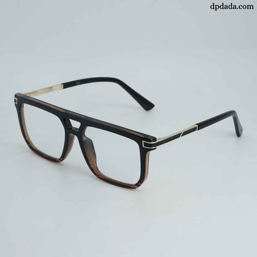 DP Dada TR7938 Matte Black Square Eyeglasses