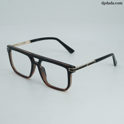 DP Dada TR7938 Matte Black Square Eyeglasses