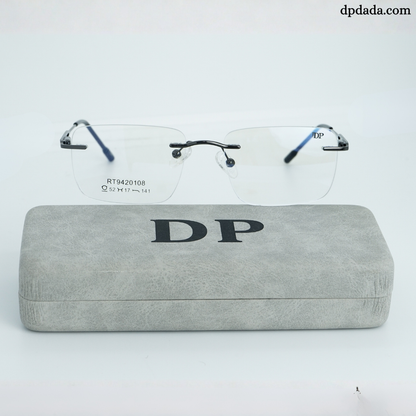 DP DADA.COM Rimless Spectacle Silver RT9420108