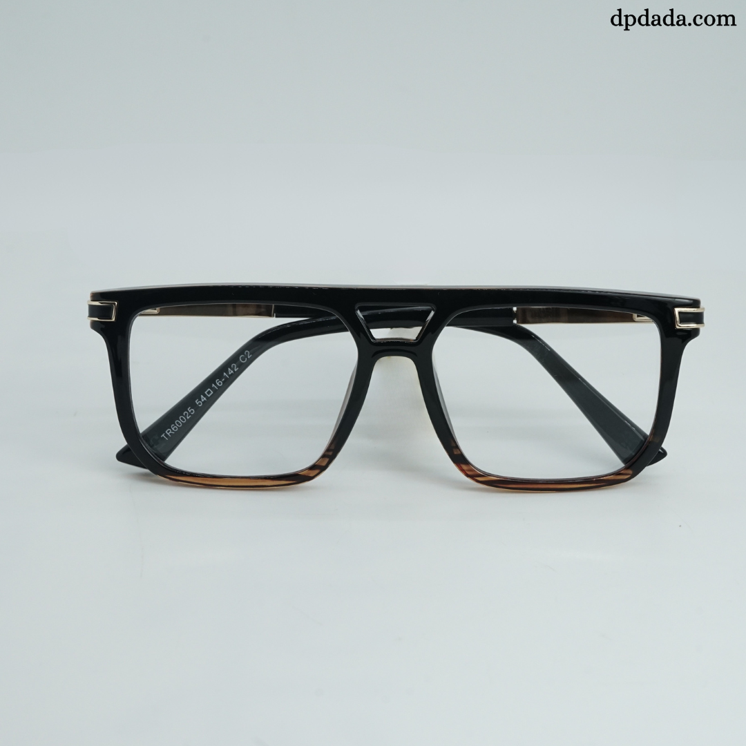 DP Dada TR7938 Matte Black Square Eyeglasses