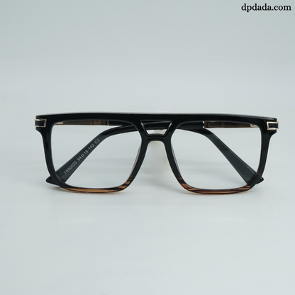 DP Dada TR7938 Matte Black Square Eyeglasses