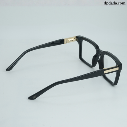 DP Dada Matte Black Square Eyeglasses – Model DP102