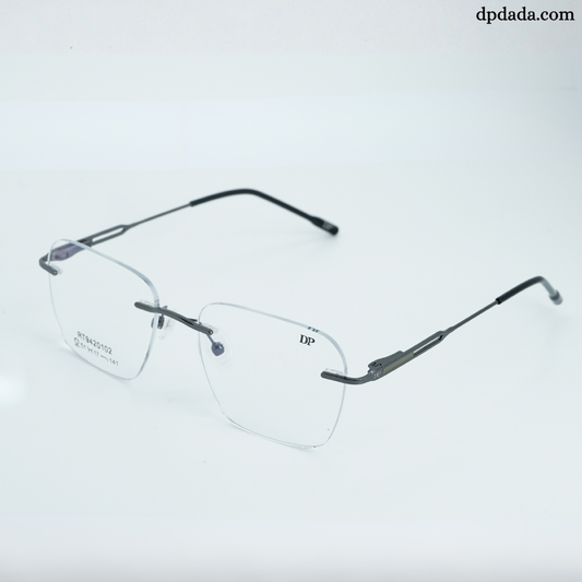 DP DADA.COM Rimless Spectacle Gun Metal RT9420102