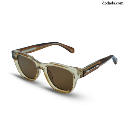 DP Transparent Amber Hexa Sunglasses DPX24