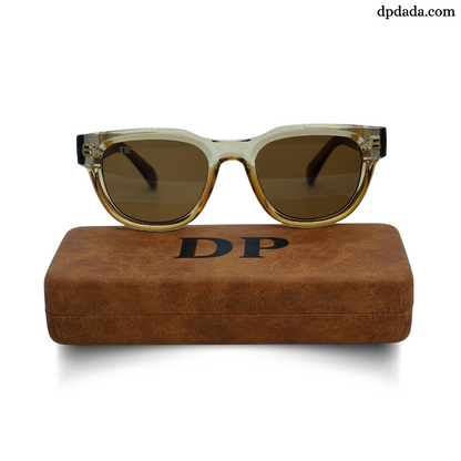 DP Transparent Amber Hexa Sunglasses DPX24
