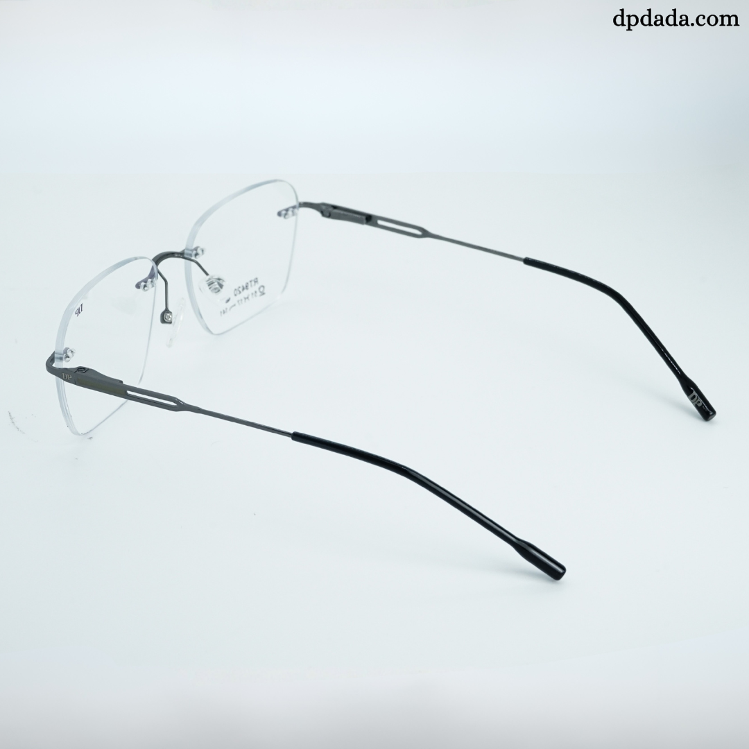 DP DADA.COM Rimless Spectacle Gun Metal RT9420102