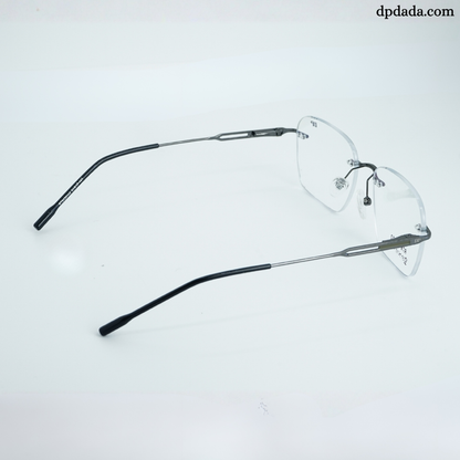 DP DADA.COM Rimless Spectacle Gun Metal RT9420102