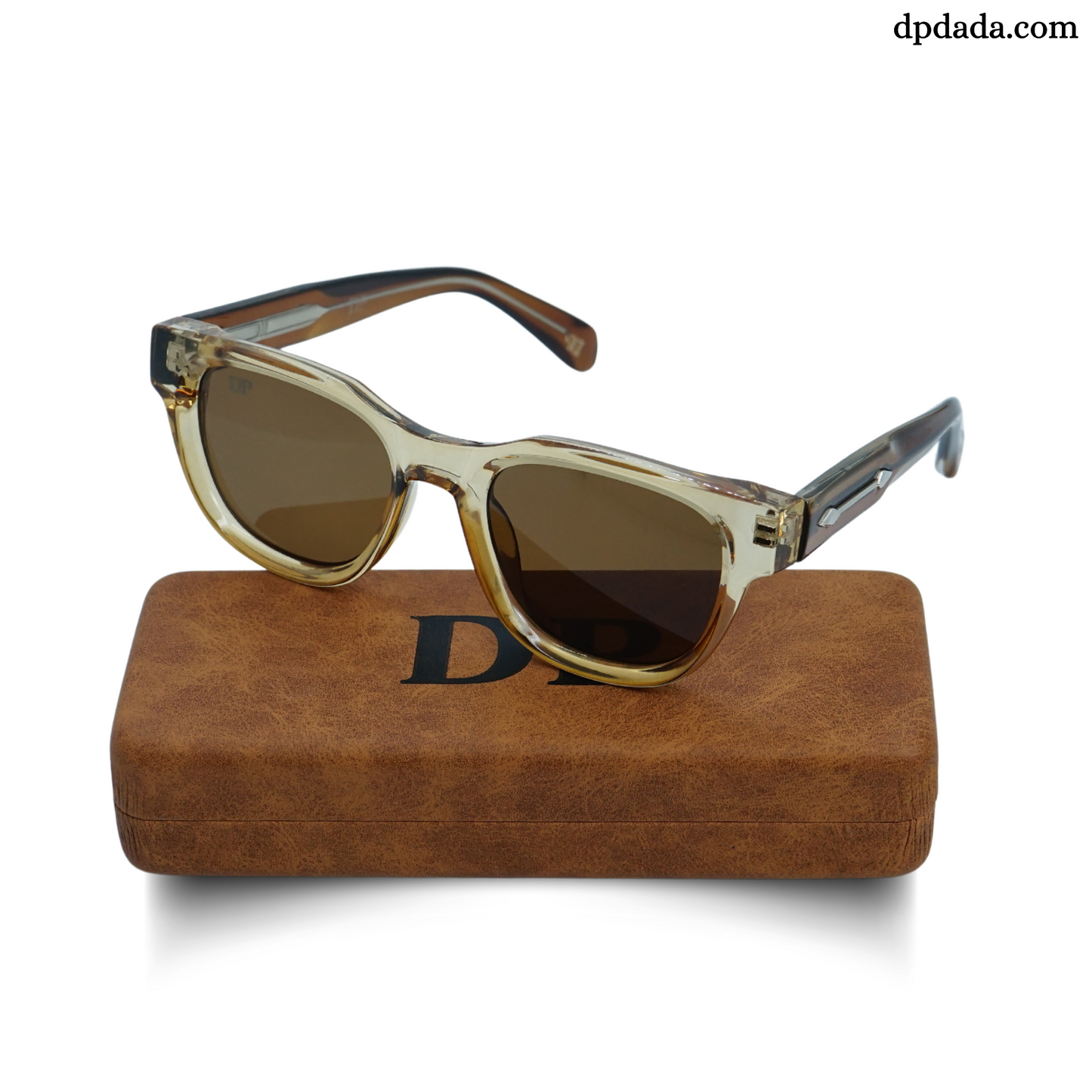 DP Transparent Amber Hexa Sunglasses DPX24