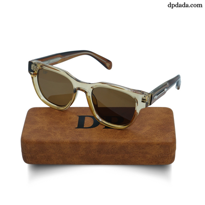 DP Transparent Amber Hexa Sunglasses DPX24