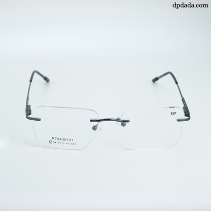 DP DADA.COM Rimless Spectacle Gun Metal RT9420101