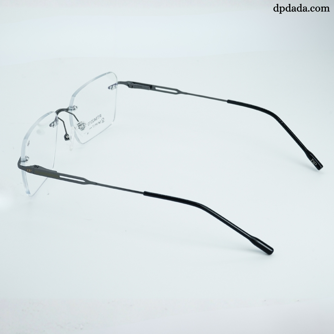 DP DADA.COM Rimless Spectacle Gun Metal RT9420101
