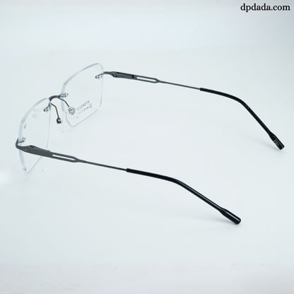 DP DADA.COM Rimless Spectacle Gun Metal RT9420101