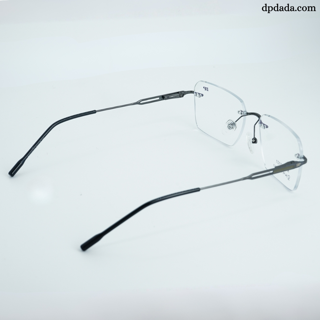 DP DADA.COM Rimless Spectacle Gun Metal RT9420101