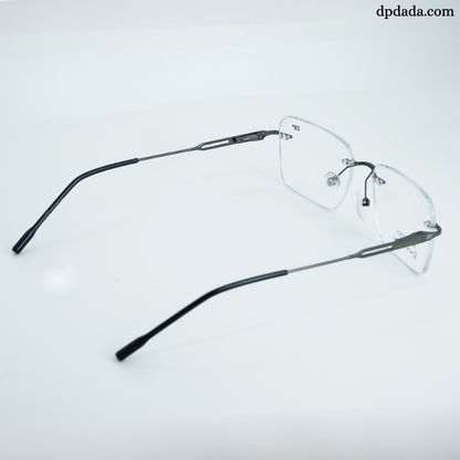 DP DADA.COM Rimless Spectacle Gun Metal RT9420101