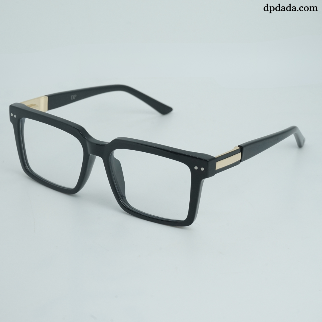 DP Dada Matte Black Square Eyeglasses – Model DP102