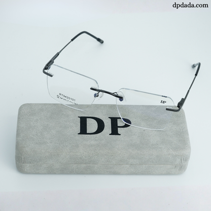 DP DADA.COM Rimless Spectacle Gun Metal RT9420101