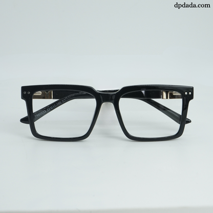 DP Dada Matte Black Square Eyeglasses – Model DP102