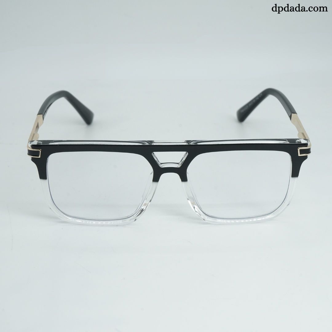 DP Dada Black &amp; Clear Gradient Eyeglasses – Model DP103