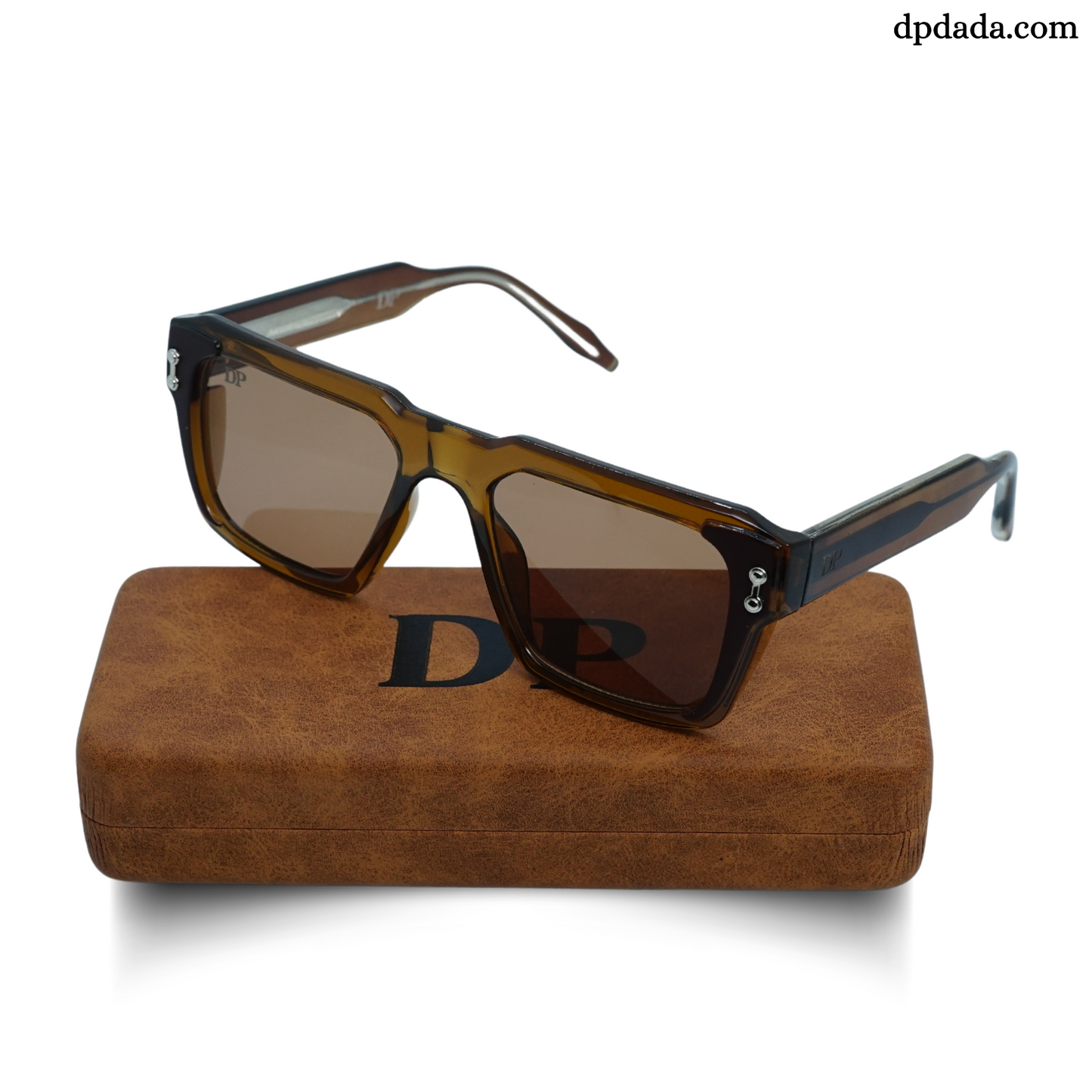 DP Retro Square Brown . DPX15