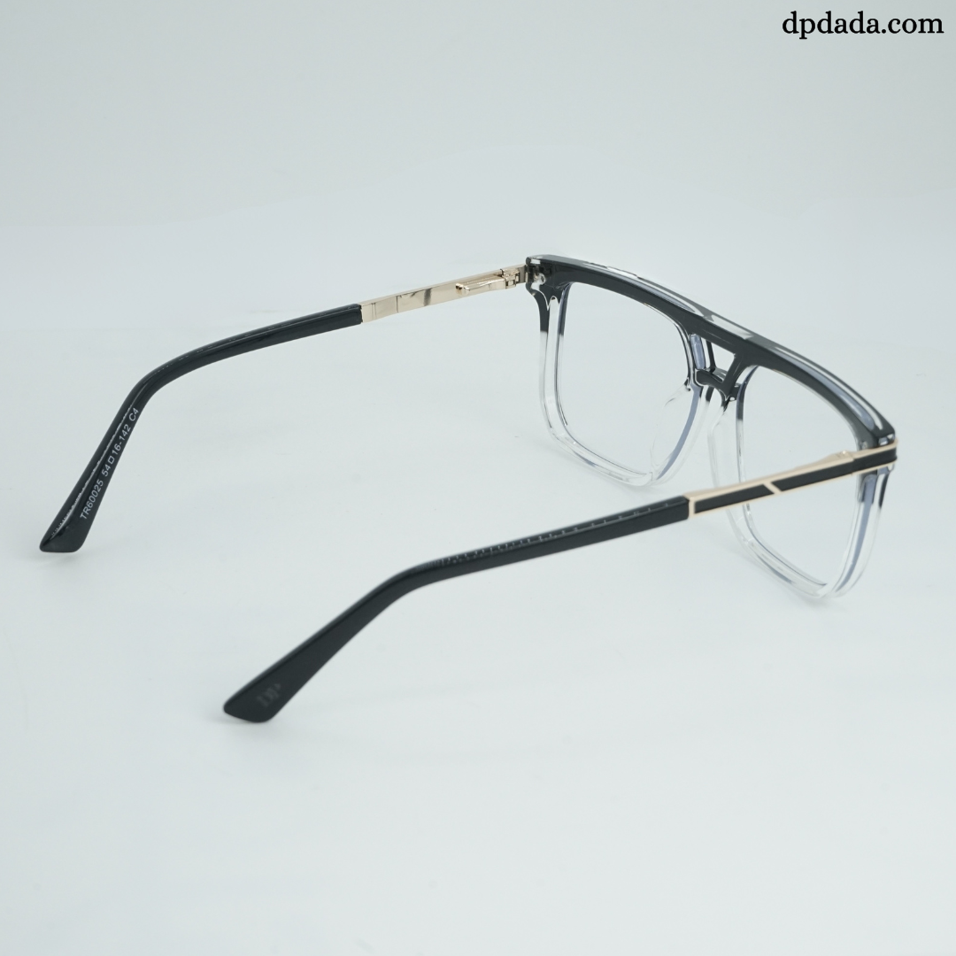 DP Dada Black &amp; Clear Gradient Eyeglasses – Model DP103