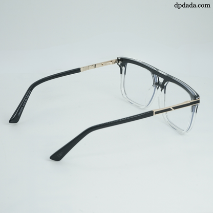 DP Dada Black &amp; Clear Gradient Eyeglasses – Model DP103
