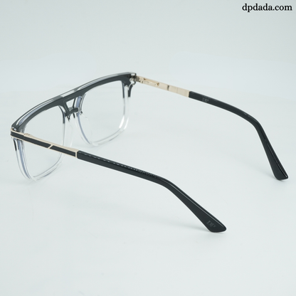 DP Dada Black &amp; Clear Gradient Eyeglasses – Model DP103