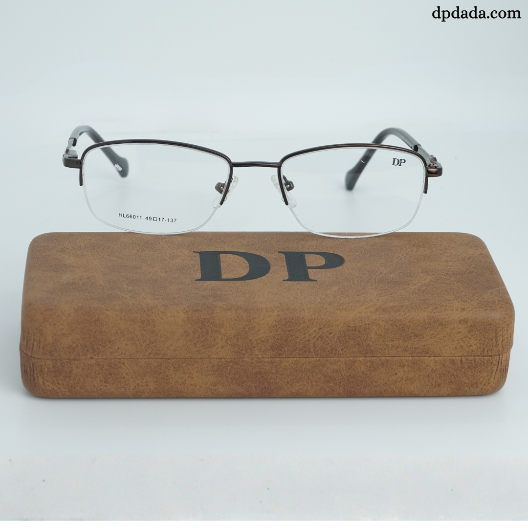 DP DADA.COM Supra Blue Block Glasses Brown HL66011