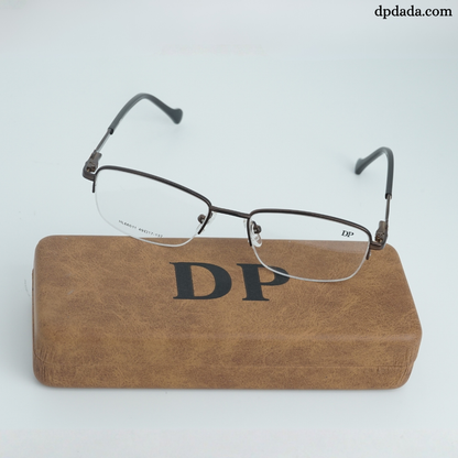 DP DADA.COM Supra Blue Block Glasses Brown HL66011