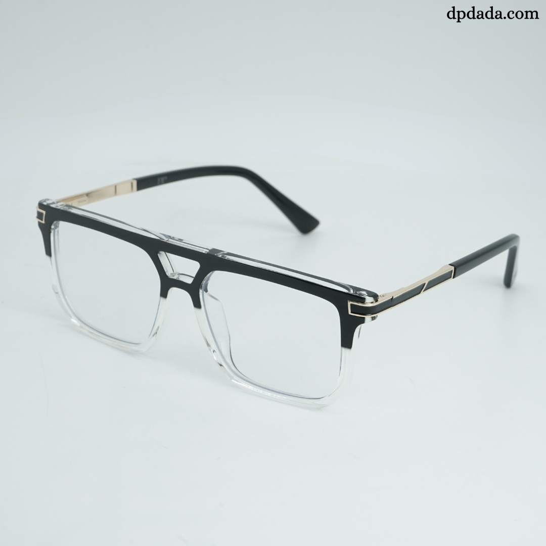 DP Dada Black &amp; Clear Gradient Eyeglasses – Model DP103