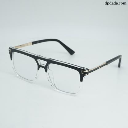 DP Dada Black &amp; Clear Gradient Eyeglasses – Model DP103