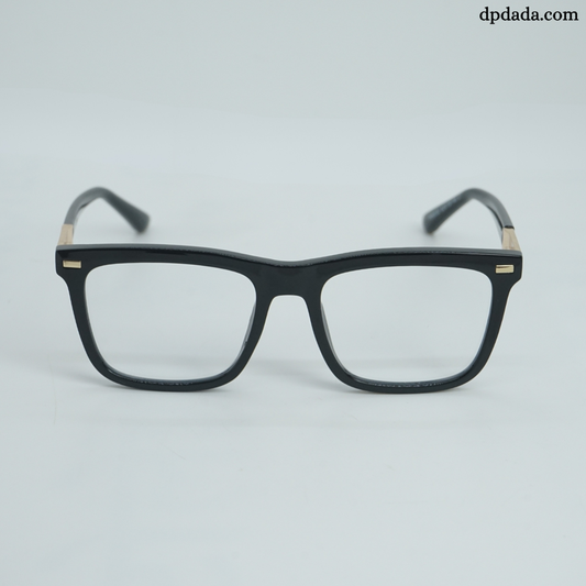 DP Dada Glossy Black Square Eyeglasses – Model DP101