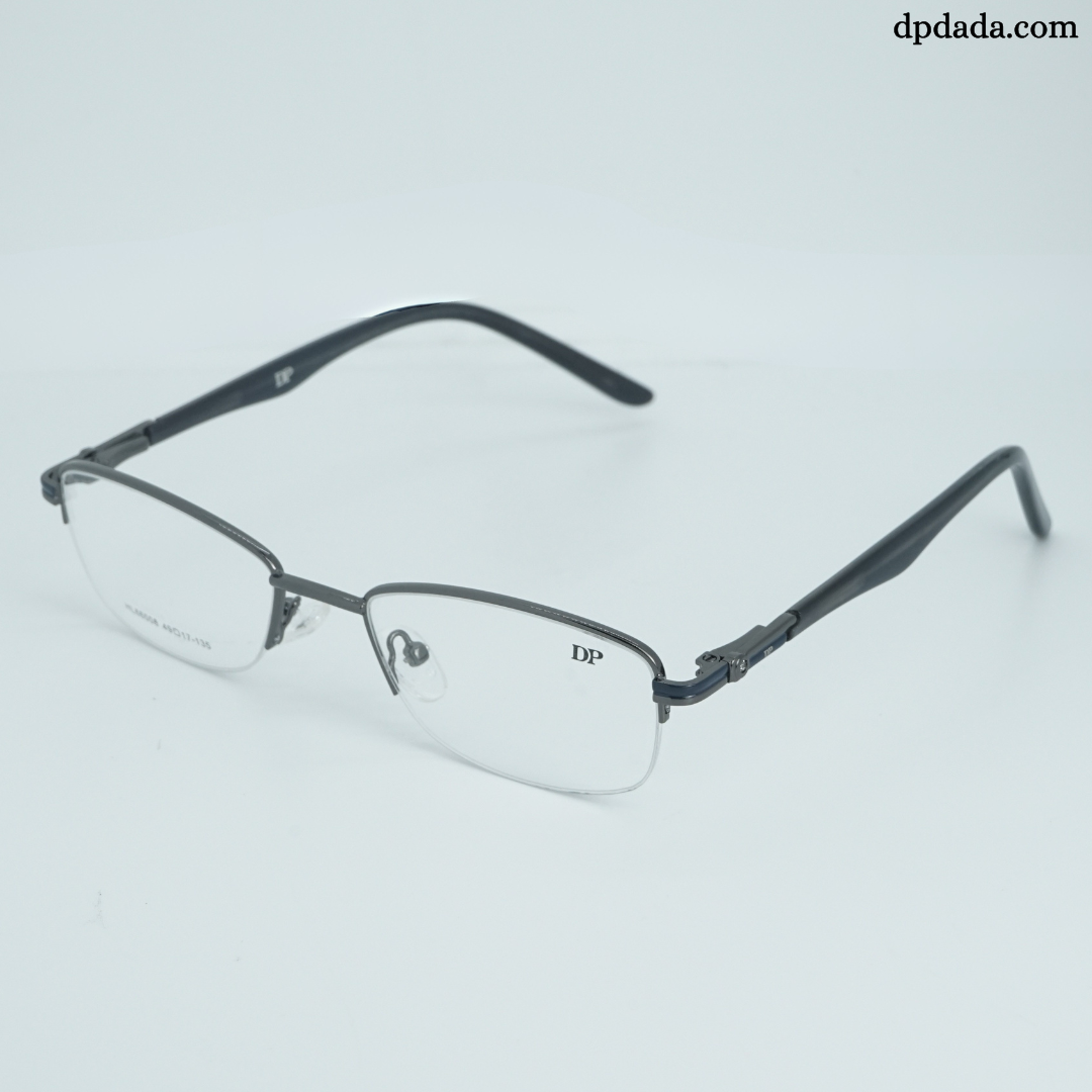 DP DADA.COM Supra Blue Block Glasses Gun Metal HL66008
