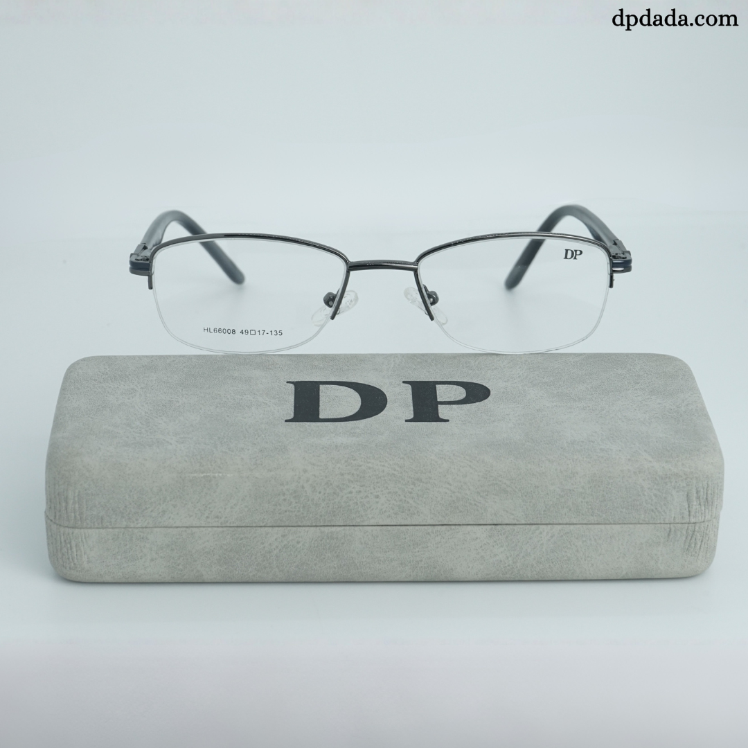 DP DADA.COM Supra Blue Block Glasses Gun Metal HL66008
