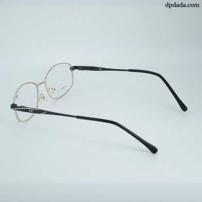 DP DADA.COM Full Metal Blue Block Glasses Gold HL660006