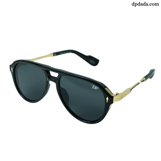 Aviator Black With gold Temple -DPA09