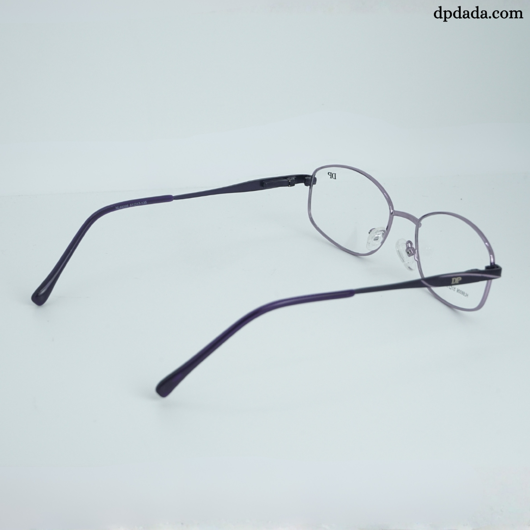 DP DADA.COM Full Metal Blue Block Glasses Pink HL660006