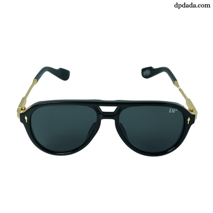 Aviator Black With gold Temple -DPA09