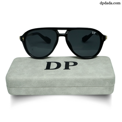 Aviator Black With gold Temple -DPA09
