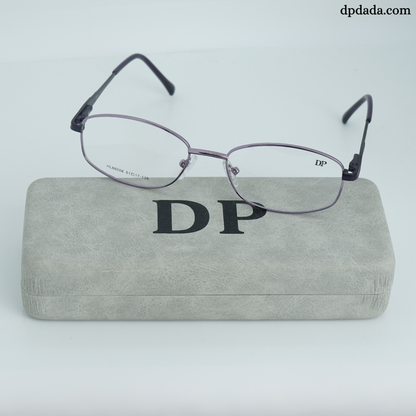 DP DADA.COM Full Metal Blue Block Glasses Pink HL660006