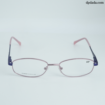 DP DADA.COM Full Metal Blue Block Glasses Pink With Blue HL660006