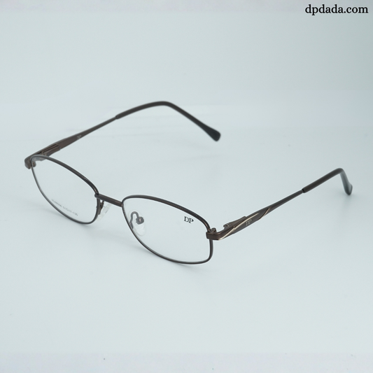 DP DADA.COM Full Metal Blue Block Glasses Brown  HL66006